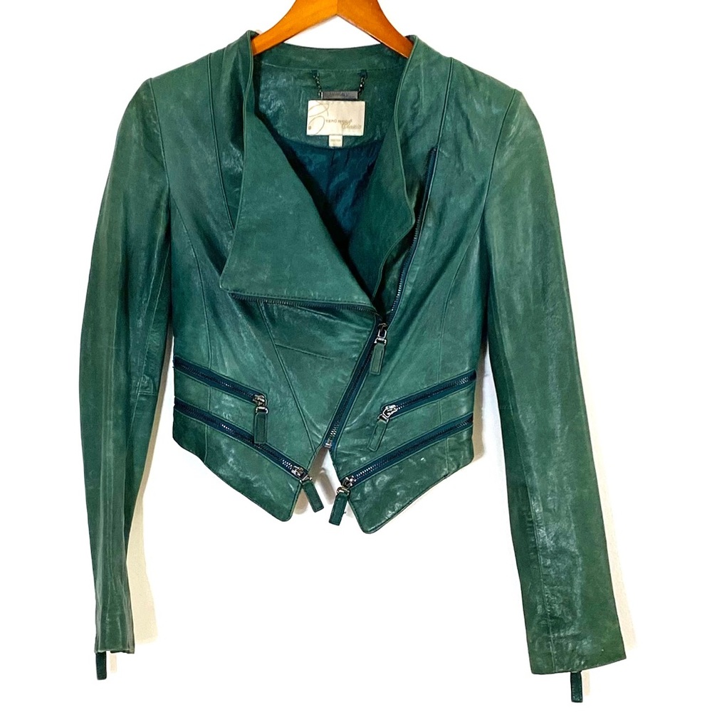 Vero Moda Classic Leather Batman Moto Jacket 0